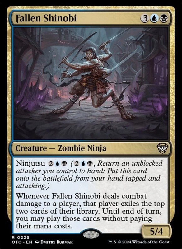 MTG Fallen Shinobi (226/421) Outlaws of Thunder Junction Commander NM