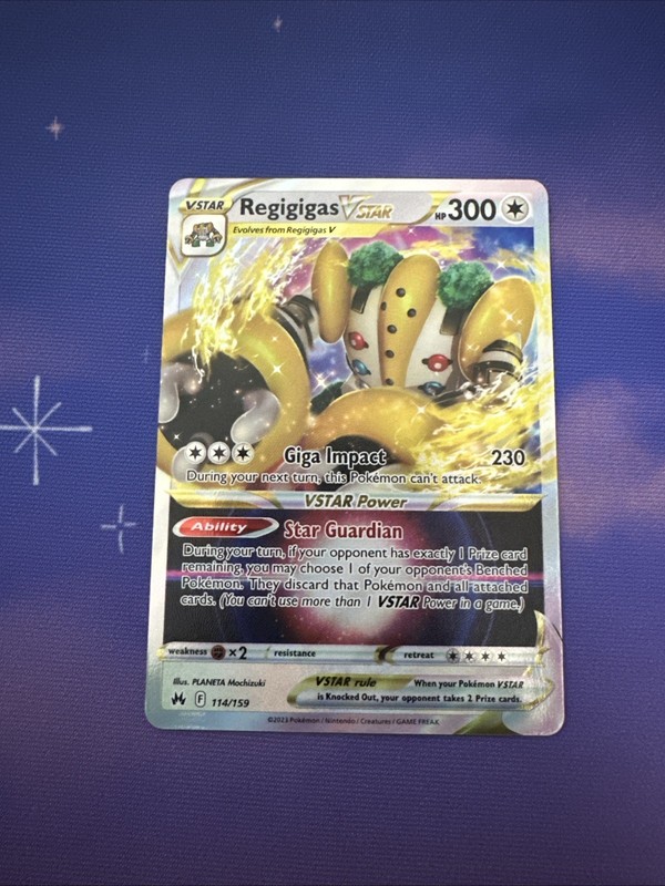 Regigigas VSTAR Holo Crown Zenith 114/159 Mint/Near Mint