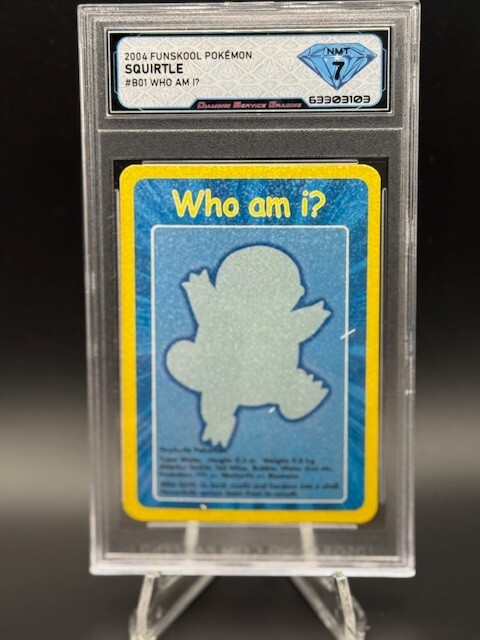 Pokemon Funskool 2004 Who am i? Squirtle #007 B 01 DSG 7 Near Mint
