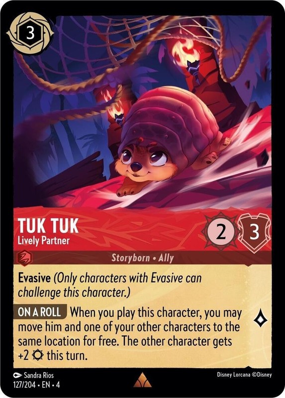 Disney Lorcana TCG – Ursula’s Return – Tuk Tuk – Lively Partner – 127/204