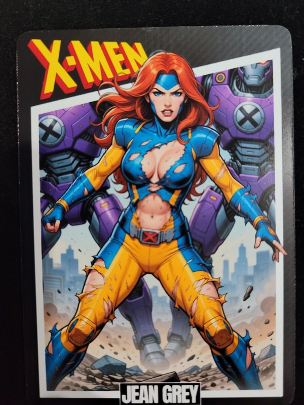 Jean Grey X-Men X-Force Marvel Comic Book Hot Spicy Custom Trading Card