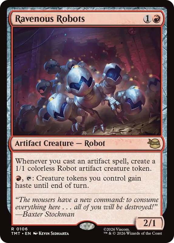 x1 Ravenous Robots – Foil R MTG Teenage Mutant Ninja Turtles M/NM, English