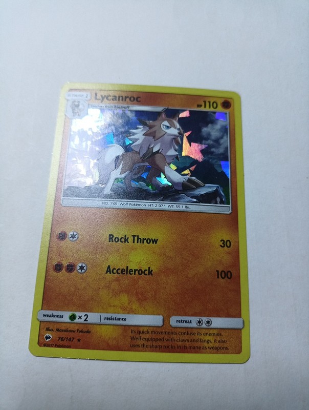 Lycanroc – (Cracked Ice Holo) 076/147 Deck Exclusives Holo