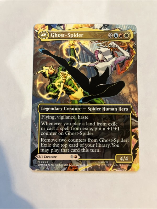 Gwen Stacy Borderless Nonfoil Card #0202 MTG gallery
