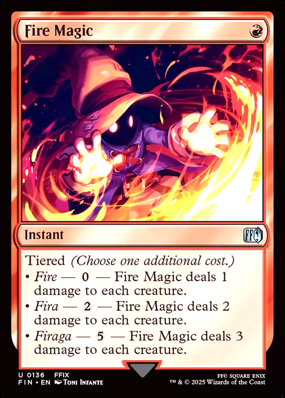 MTG Fire Magic 136 Foil Final Fantasy