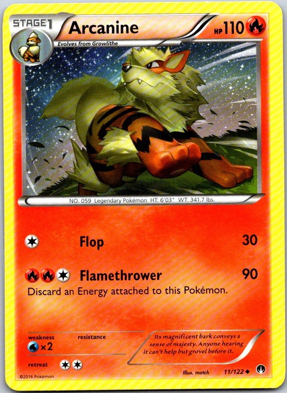 Arcanine 11/122 XY – BREAKpoint Uncommon -NM