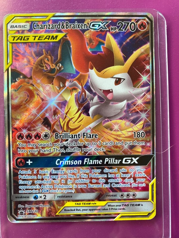 Charizard & Braixen GX SM230 Sm Holo