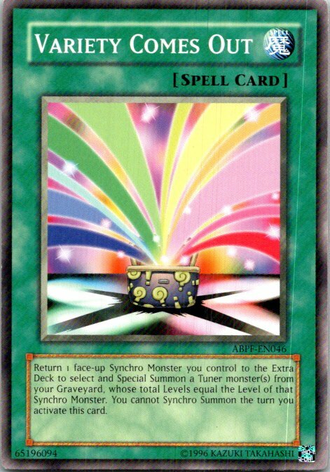 Variety Comes Out ABPF-EN046 Yu-Gi-Oh! Card Light Play Unlimited