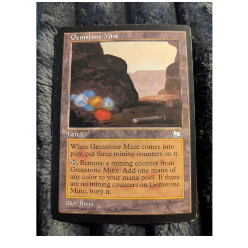 Magic: The Gathering Gemstone Mine Land Weatherlight Uncommon Regular EN Brom