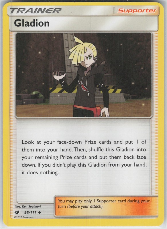 Gladion Uncommon SM – Crimson Invasion 95/111 NM