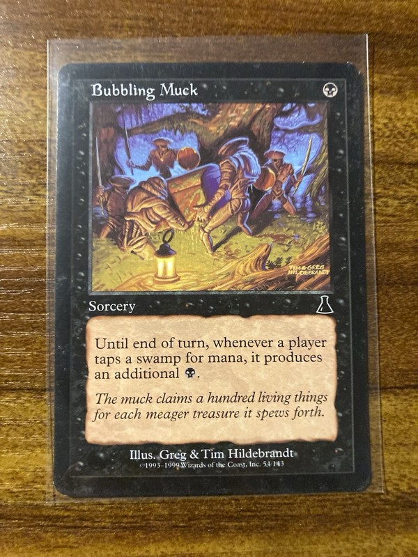 MTG✨BUBBLING MUCK Artist Proof✨Urza’s Destiny NM/M Sorcery HILDEBRANDT Bros Art gallery