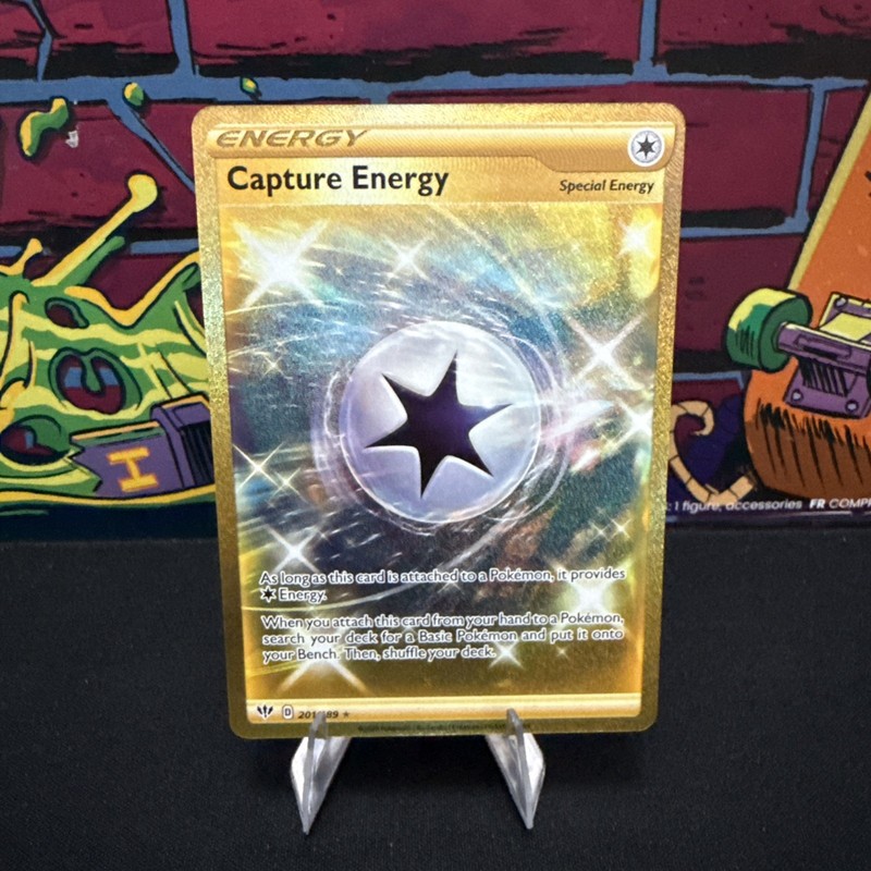 Capture Energy 201/189 Secret Rare Darkness Ablaze Pokemon Holo Near Mint