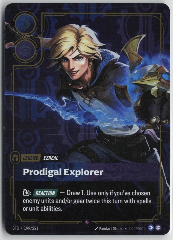 Ezreal 199/221 Rare Spiritforged Riftbound Near Mint