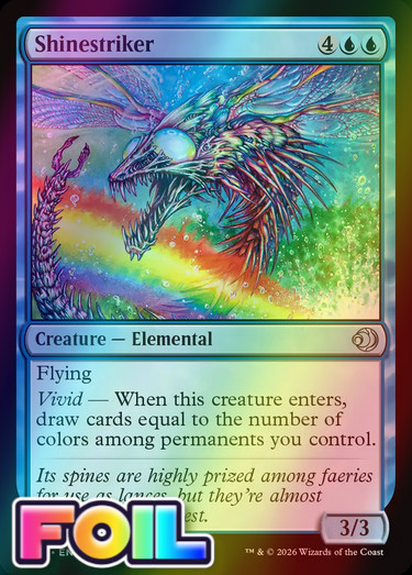 x1 Shinestriker FOIL ECL Lorwyn Eclipsed MTG 68 M/NM 1x