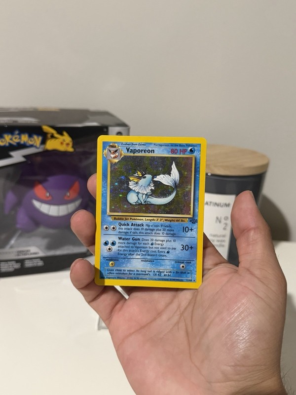 Vaporeon 12/64 Jungle Holo Pokemon TCG gallery