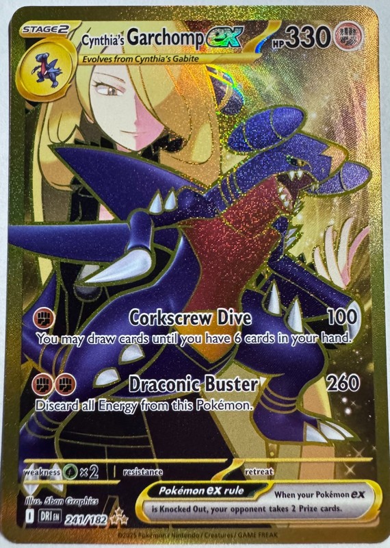 Cynthia’s Garchomp ex 241/182 Sv10: Destined Rivals Holo