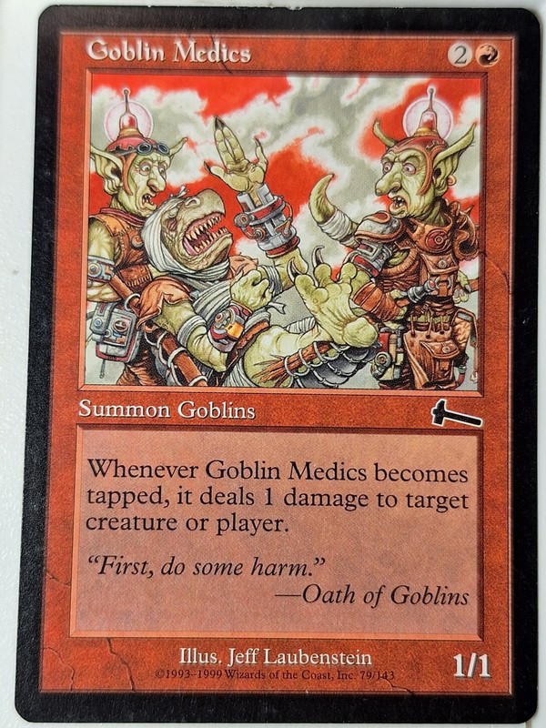 Goblin Medics – Urza’s Legacy – Magic the Gathering MTG Nice!