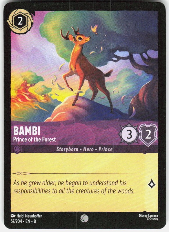 Bambi Prince of the Forest 57/204 Reign of Jafar Disney Lorcana