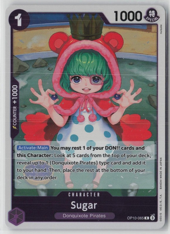 Sugar (065) OP10-065 Rare Royal Blood One Piece Foil Near Mint