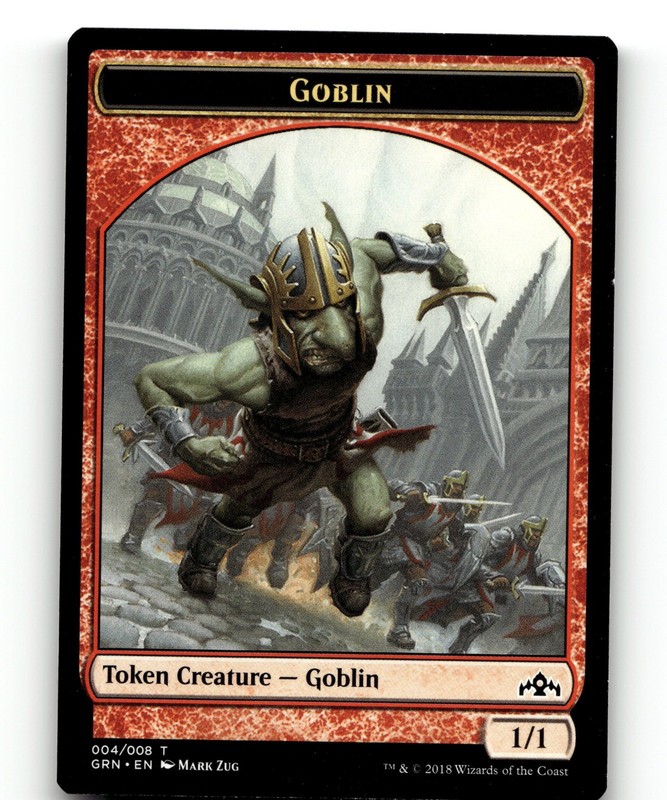 Goblin Token T Guilds of Ravnica 4 NM Mark Zug