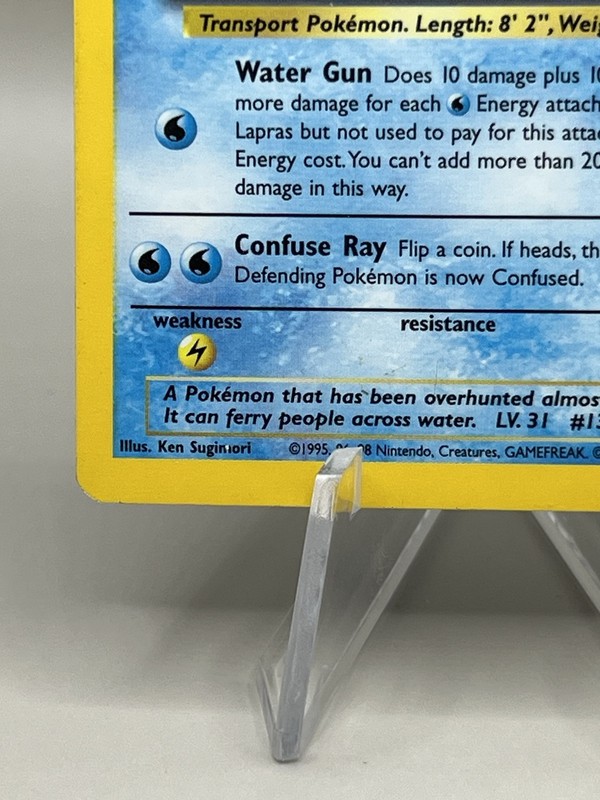 Lapras - 10/62 Fossil Set - 1999 WOTC Unlimited Holo Rare - Pokemon TCG gallery