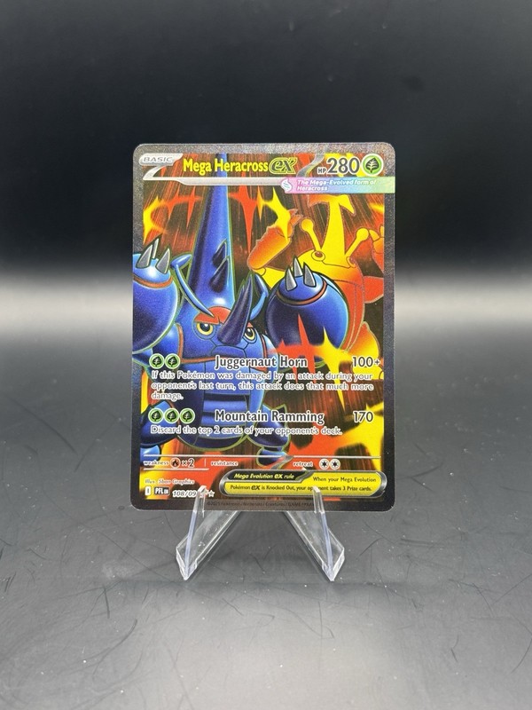 Mega Heracross EX 108/94 Me02 Phantasmal Flames Ultra Rare Full Art