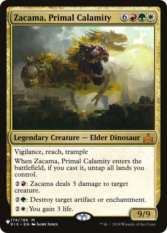 Zacama, Primal Calamity – 174/196 – NM – The List Reprints