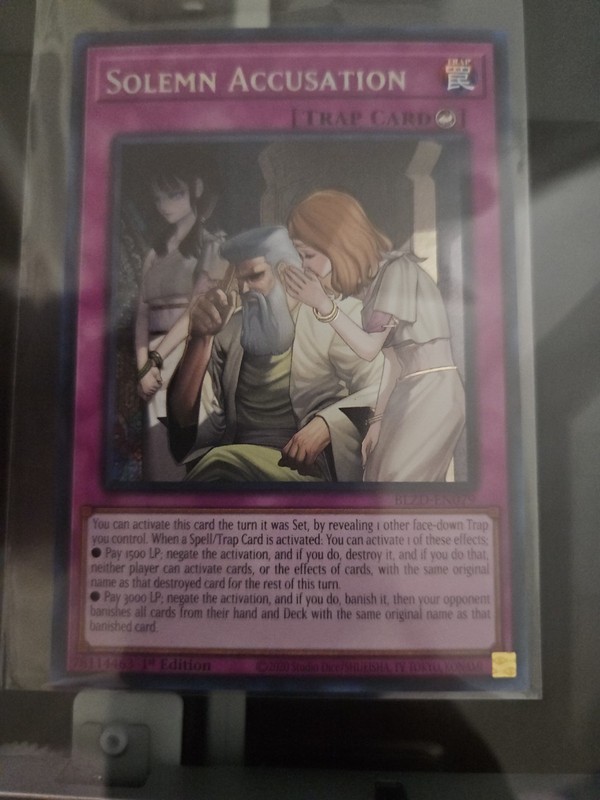 Solemn Accusation BLZD-EN079 Blazing Dominion 1st Edition