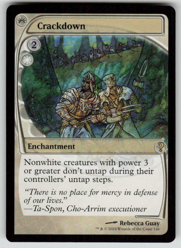 Crackdown (Future Sight) Rare Mystery Booster 2 146 MTG Near Mint 2024