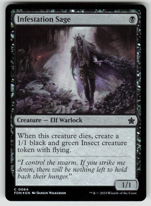 MAGIC: THE GATHERING INFESTATION SAGE 64 C FOUNDATIONS NM FOIL