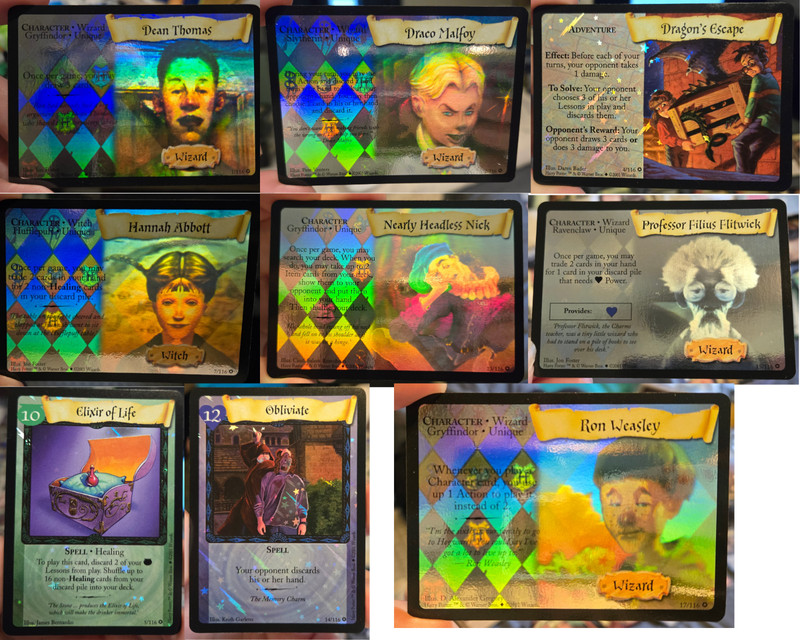 Harry Potter Trading Card Game Cards – 1-116 Wizards Set Holo/Foil/Regular