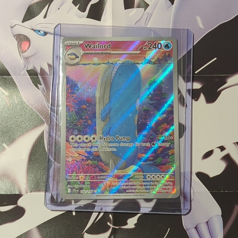 Pokémon Wailord 092/159 SWSH11 Holo Rare 240 HP Hydro Pump Card