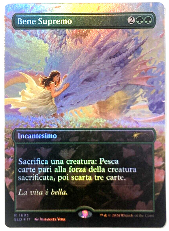 MTG Greater Good Bene Supremo ITALIAN RAINBOW FOIL Secret Lair Sheldon 1693 NM
