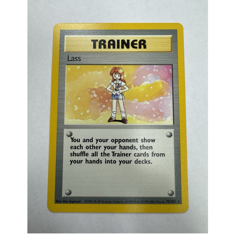 Wizards of the Coast Lass 75/102 Base Set Trainer Regular Rare