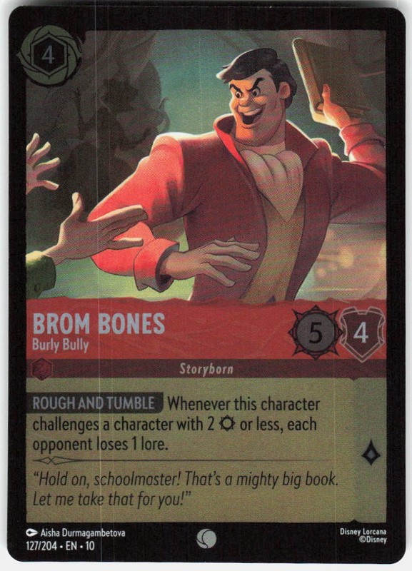Brom Bones Burly Bully Foil 127/204 Whispers in the Well Disney Lorcana