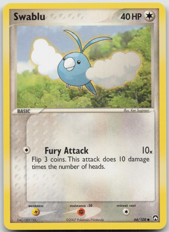 Swablu Common Power Keepers 66/108 NM Ken Sugimori
