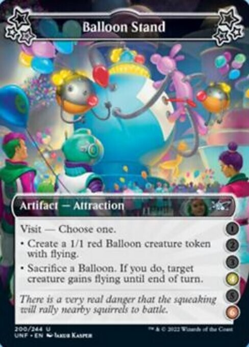 MTG Unfinity Attraction U Balloon Stand 4-6 #200c PLAYSET 4x x4