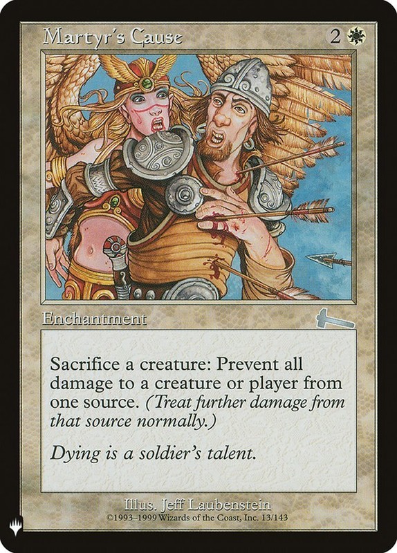 1 x Martyr’s Cause – Mystery Booster / The List – NM-Mint – MTG