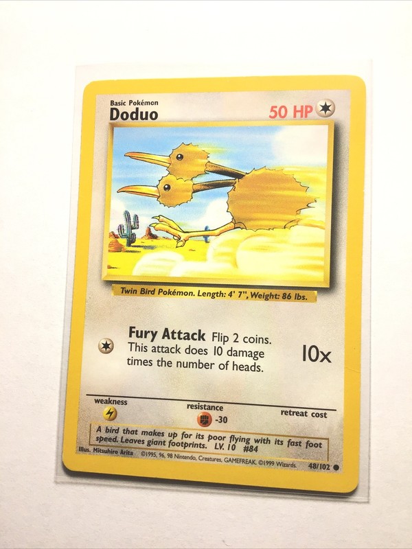 DODUO – 48/102 – Base Set – Pokemon Card – PL