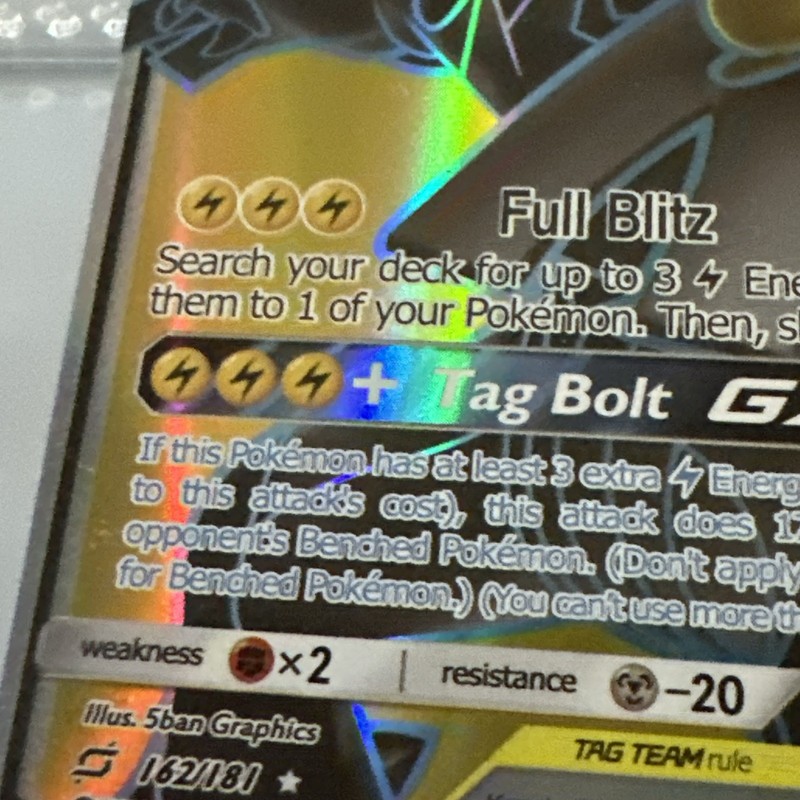 Pokémon Card Base Pikachu & Zekrom Gx Hp240 Tag Team Full Blitz Tag Bolt Gx gallery