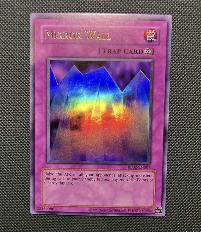 Mirror Wall – Retro Pack 2 – RP02-EN007 – Ultra Rare Holo Trap Reprint VLP (WNU)