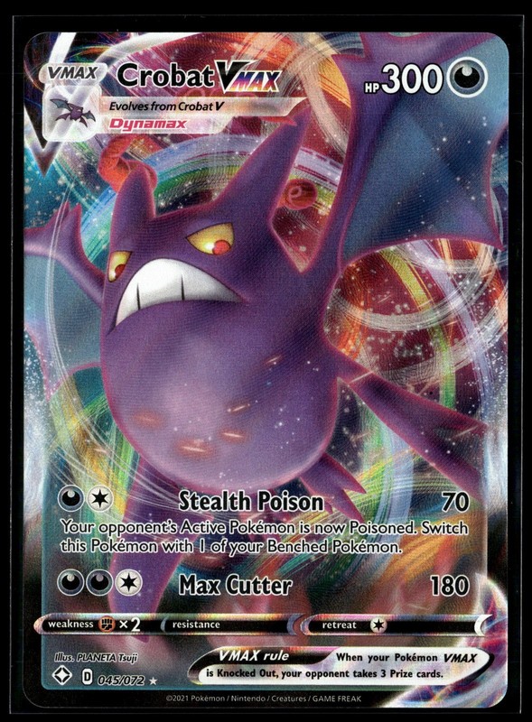 Crobat VMAX 045/072 Holo Shining Fates NM