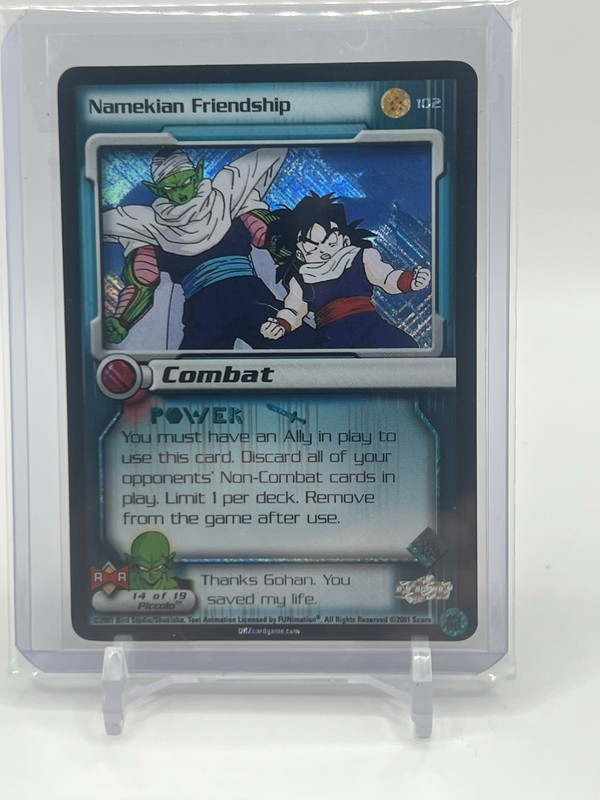 DBZ CCG Namekian Friendship HOLO FOIL Rare LIMITED 102 Dragon Ball Z Score TCG