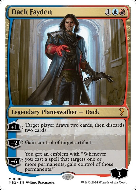 MTG Magic the Gathering Dack Fayden (80/390) Mystery Booster 2 LP