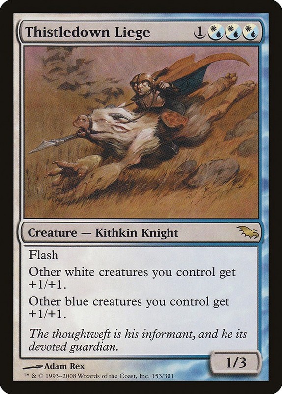 MTG Magic the Gathering Thistledown Liege (153/315) Shadowmoor LP