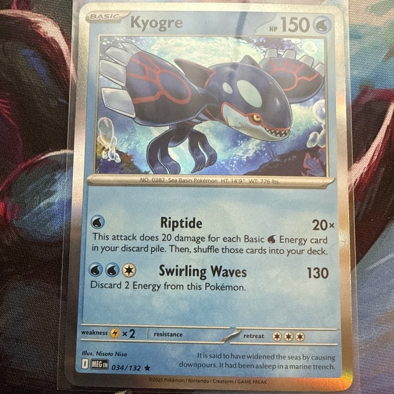 Kyogre 034/132 Me01: Mega Evolution Holo gallery
