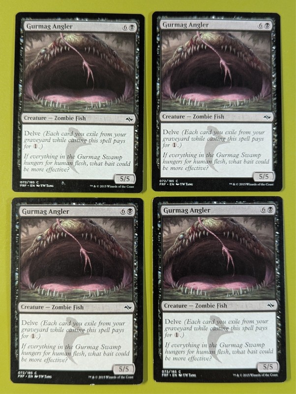 Gurmag Angler x4 Fate Reforged 4x Playset Magic the Gathering MTG