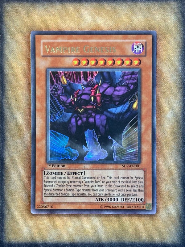 Yugioh Vampire Genesis SD2-EN001 Ultra Rare 1st Ed LP