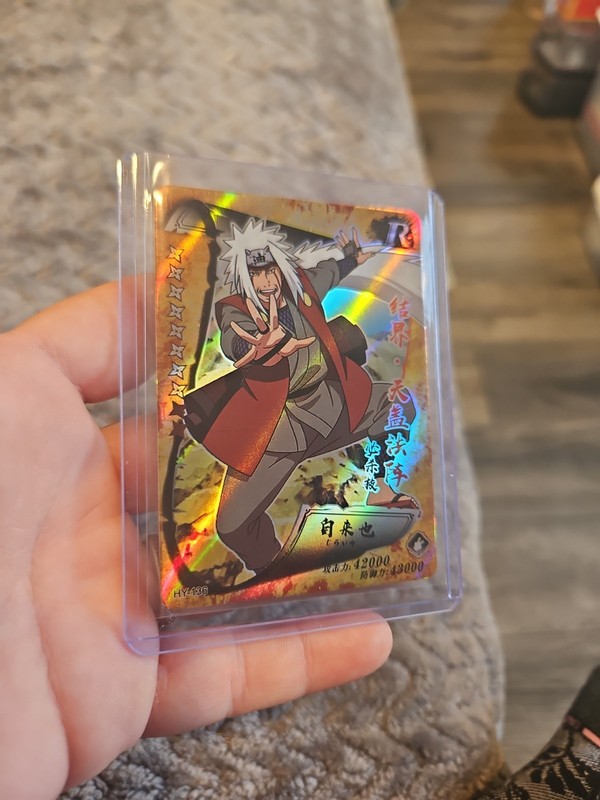 Naruto Kayou Premium Booster Jiraiya HY-136 Foil Holo PACK FRESH Gold gallery