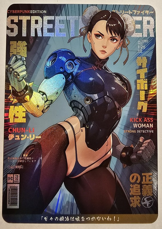 Chun-Li Street Fighter Anime Sexy Waifu Comic Card